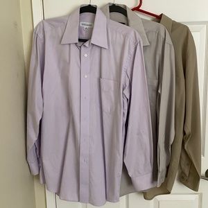 (Pack of 3) Long sleeve dress shirts Men’s Medium